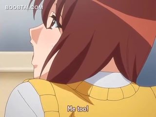 Beautiful anime school girl tasting and fucking pecker