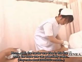 Subtitled CFNM Japanese Nurse Gives Patient Sponge Bath