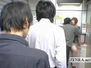 Bizarre Japanese Post Office Offers Busty Oral sex movie ATM