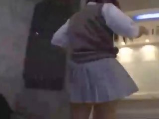 Barely innocent teen japanese school adolescent clip her tight panty !